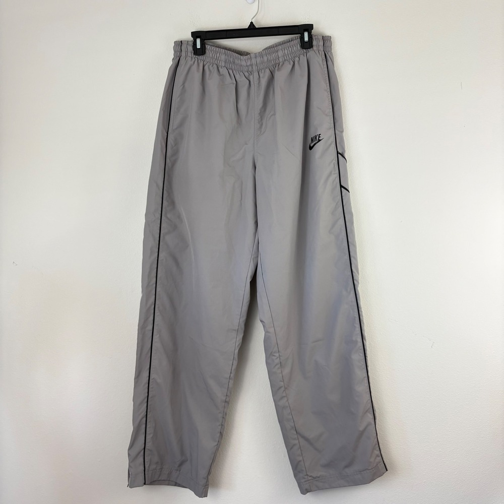 Nike Men's Track Pants Size XL Grey Athletic Jogger Drawstring‎ Sportswear Woven